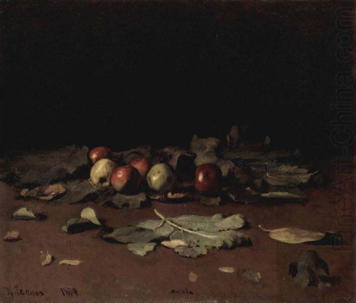 Ilya Repin Apples and Leaves, china oil painting image